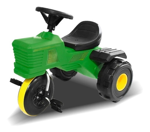 Triciclo Tractor A Pedal Infantil Con Pata Niños Reforzado