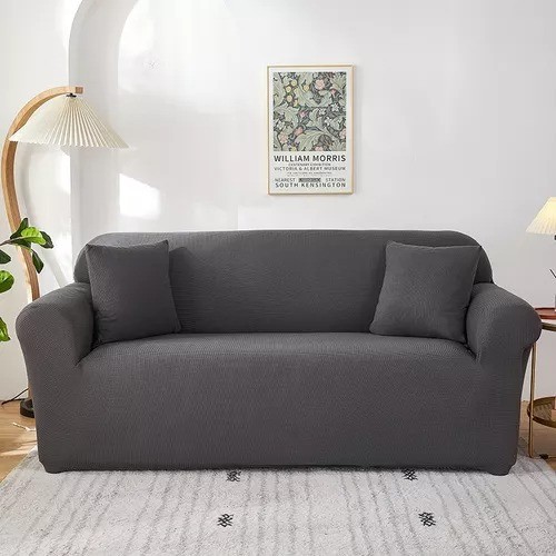 Cubre Sillón Adaptable Funda 3 Cuerpos Elasticada *& Color Gris Metalizado