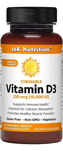 Vitamina D3 10000iu 10k Nutriti - - Unidad a $1530