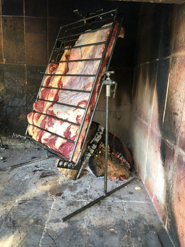 Imagen 8 de 10 de Asador Parrilla Pinche T 60x40 9kg 70h Varillas Brasas®