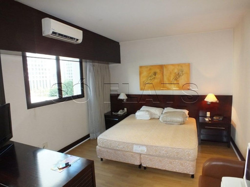 Imagem 4 de 15 de Flat Wyndham Berrini 29m² 1 Dormitório 1 Vaga Para Locação No Brooklin. - Sf29596