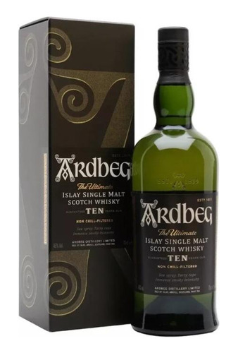 Ardbeg Ten Islay Single Malt Scotch Whisky 700ml 46% 10 Años