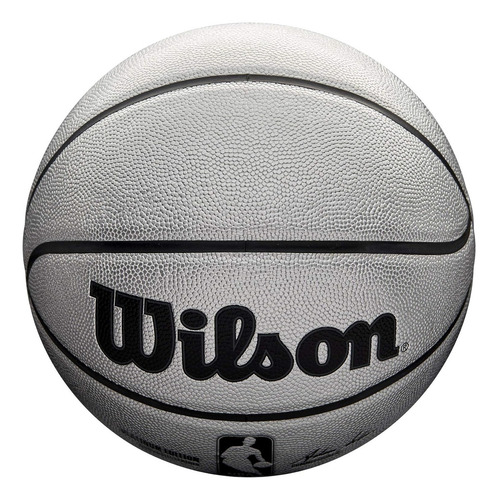 Balón Basquetbol Nba Platinum Edition Wilson Plateado