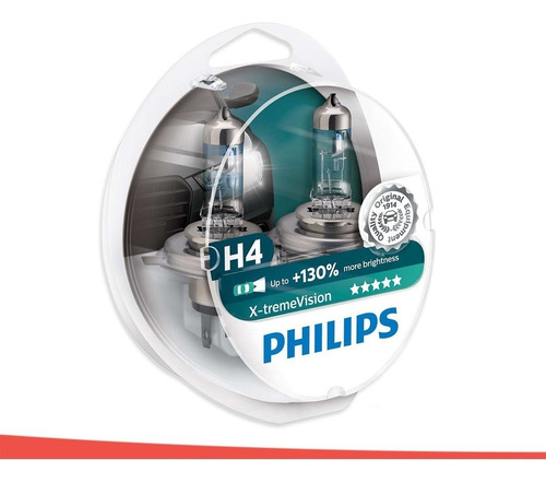 Kit Lâmpada Philips X-treme Vision H4 - 55\60w 12v - Par