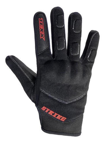 Luva Texx New Strike Preta Masculina Motoqueiro Moto Tamanho M - M