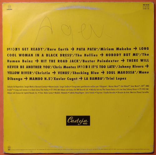 Lp Back To Dance 1993 Rare Earth Manu Dibango Vinil (Usado)