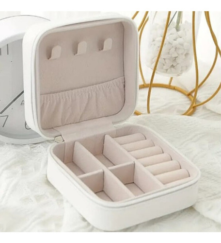 Caja Alhajero Joyero Organizador Portable Joyas Bijou