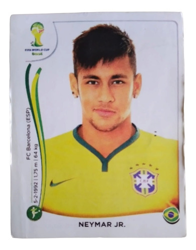 Figurita De Neymar Jr.,del Album Mundial Brasil 2014