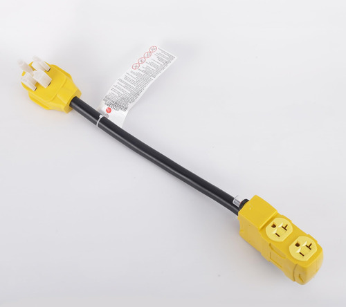 Adaptador De Distribución Rv, 50 A, 110 V, 4 Clavijas, Nema