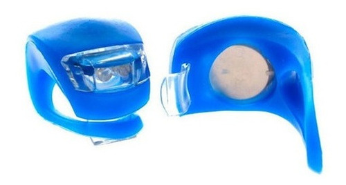 Imagen 2 de 3 de Luz Led Bicicleta Ciclismo Stop Trasero + Luz Delantera
