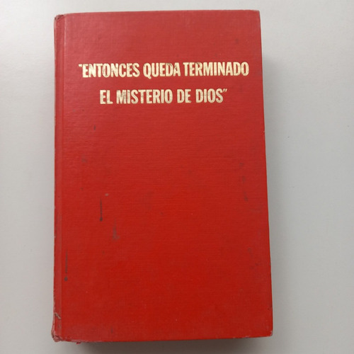 Imagen 1 de 2 de Entonces Queda Terminado El Misterio De Dios