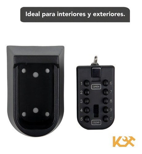 Caja Seguridad Digitos Empotrable 11 Cm Guardar Llaves Valor Color Negro