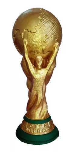 Copa Del Mundo Fifa Mundial Impresa 3d Y Pintada Tamaño Real
