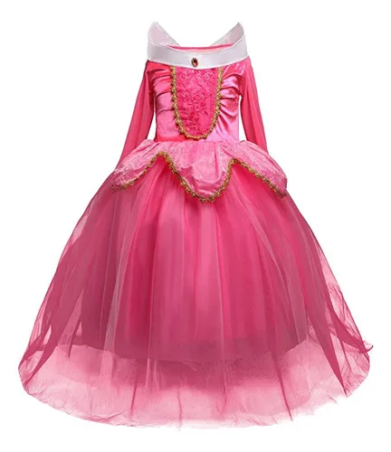 Vestido Fantasia Infantil Aurora Princesa Bela Adormecida