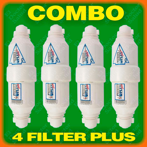 Imagen 2 de 7 de Filter Plus Filtro Agua Combo 4 Planta Ozono Nevera Bebedero