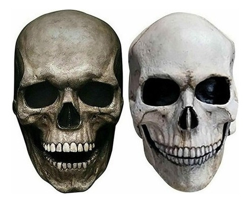De Máscara Craneo Completa Halloween De Esqueleto Cabeza