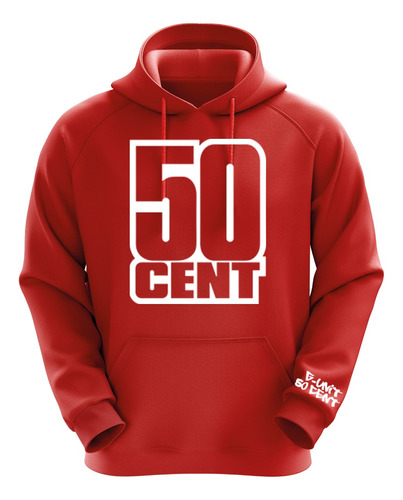 Polerón Rojo 50 Cent Diseño 1