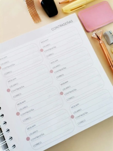 Planner Atemporal, Agenda Perpetua, Personalizada