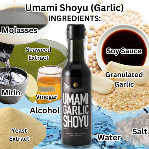 Salsa De Soja Umami Shoyu Con Ajo 200 Ml