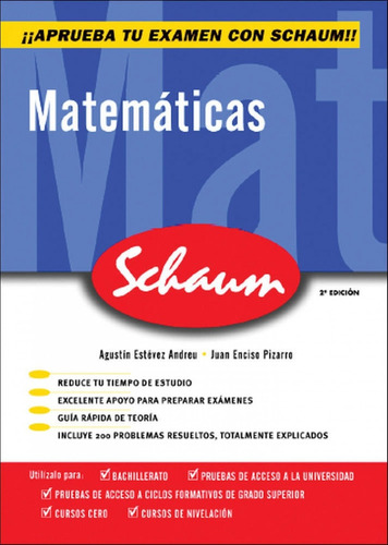 Cutr Matemáticas Schaum Selectividad - Curso Cero (castellan