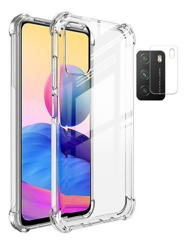 Capa P/ Xiaomi Poco M3 Tela 6.53 Impacto + Pelicula Camera