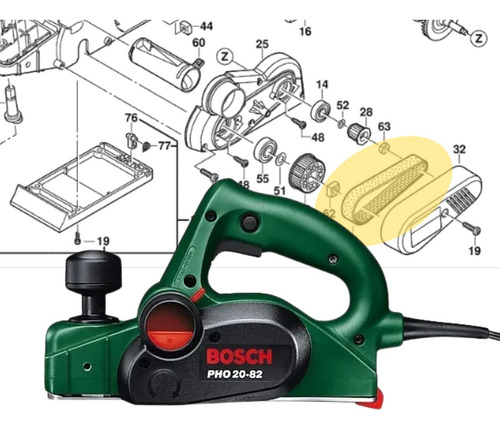 Correia Da Plaina Pho30-82 Bosch Original