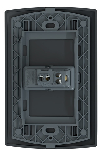Interruptor Sencillo Con Placa Marisio 16a, 250v, 1m, 1 Vía Color Negro Corriente Nominal 16 A Voltaje Nominal 250v