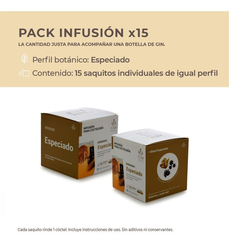 Imagen 3 de 10 de Kit Gin Tonic Aconcagua Gin Mixologia Botanica Infusiones