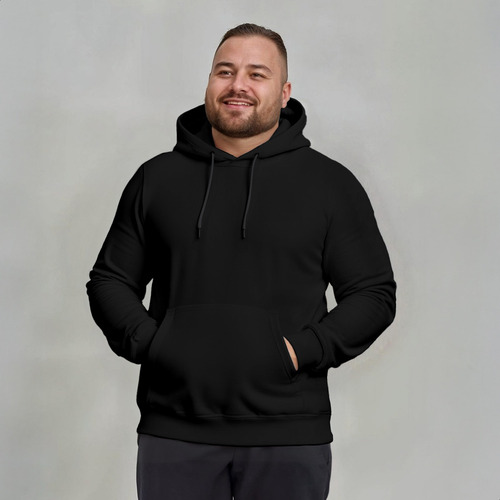 Blusa Moletom Plus Size Liso G1 G2 G3 G4 G5 Algodão Premium