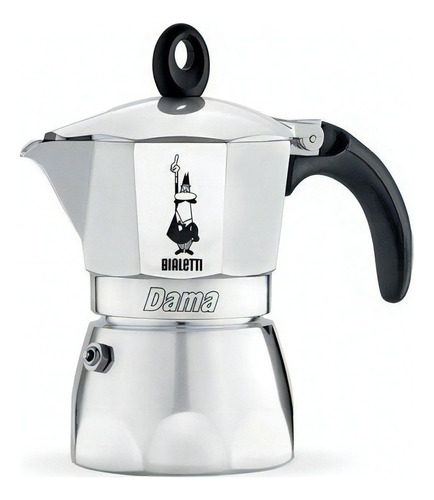 Cafetera Bialetti Nuova Dama 2 Pocillos Color Gris