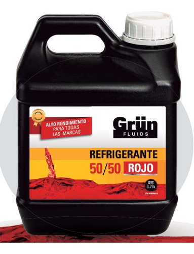 Refrigerante Automotriz 50/50 Marca Grun Galón