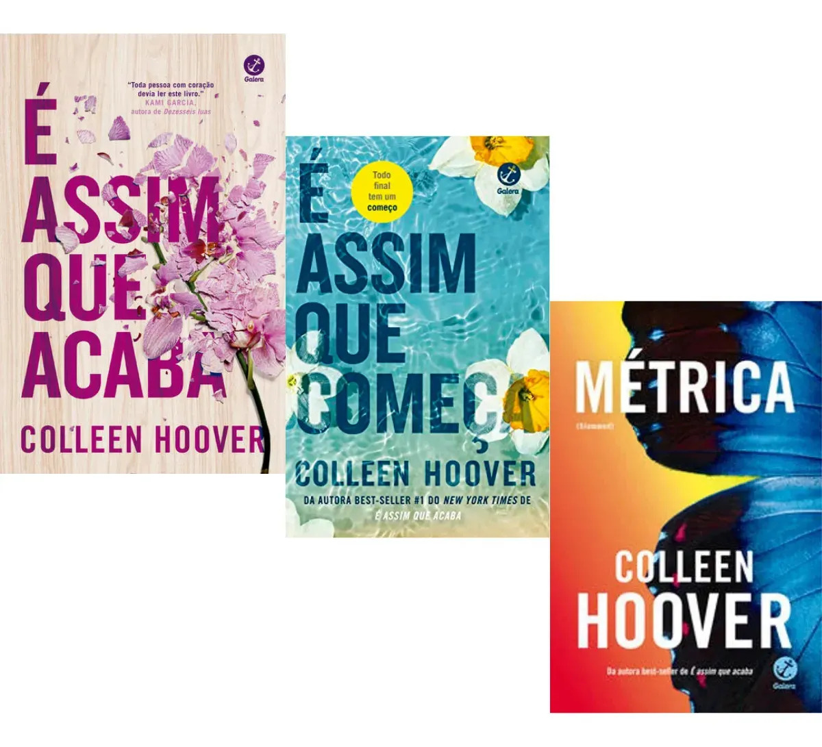 Kit Slammed Vol 1 É Assim Que Acaba É Assim Que Começa Métrica Colleen Hoover Autora Best Seller De