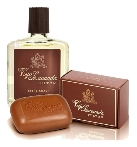 Vieja Lavanda Fulton Locion After Shave + Jabon Perfumado