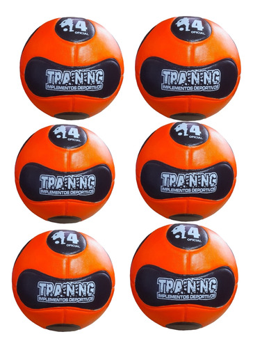 Pelota Futsal N4 Medio Pique. Pack 6 Unidades. Oferta!