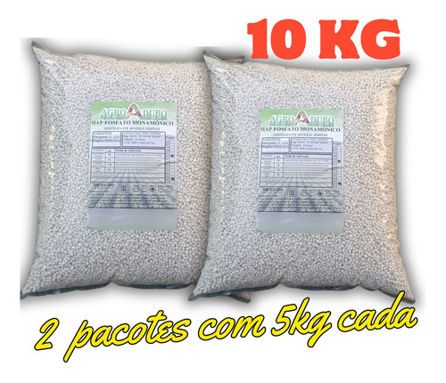 Fertilizante 10kg Map Granulado Adubo Fosfato Monoamónico