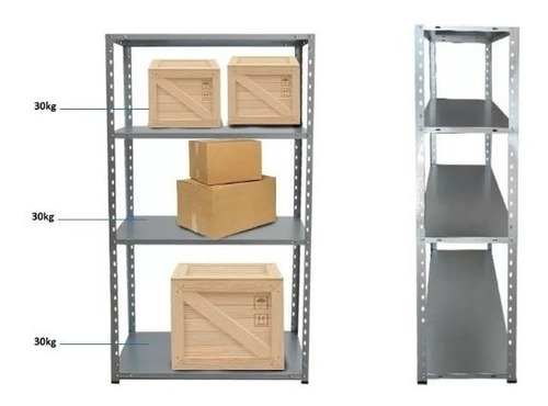Imagen 2 de 2 de Repisa Estantería Rack Metálico Mekano 150x74x30cm