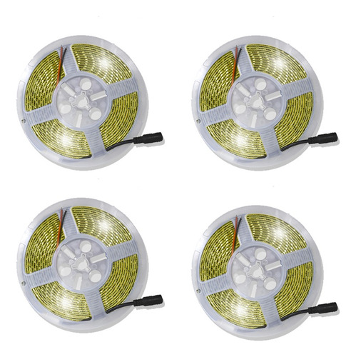 Tira De 600 Luces Led Color Amarillo 5 Metros Y 50w 4 Pack