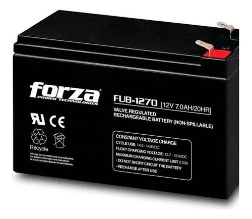 Batería Para Ups Forza 12v 7.0ah Fub-1270 