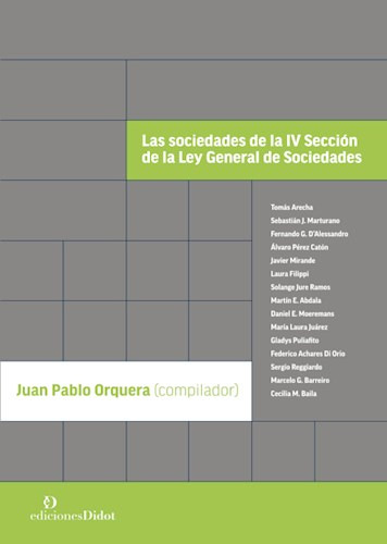 Libro Las Sociedades De La Iv Seccion De La Ley General De S
