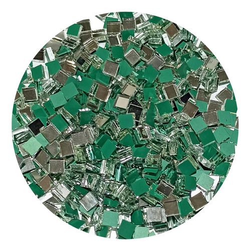 Espejitos Para Mosaiquismo: Cuadrado 5 X 5 Mm X 100u.