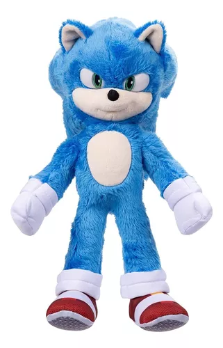 Boneco Sonic Pelúcia Cor Amarelo Antialérgico 50cm Fofinho