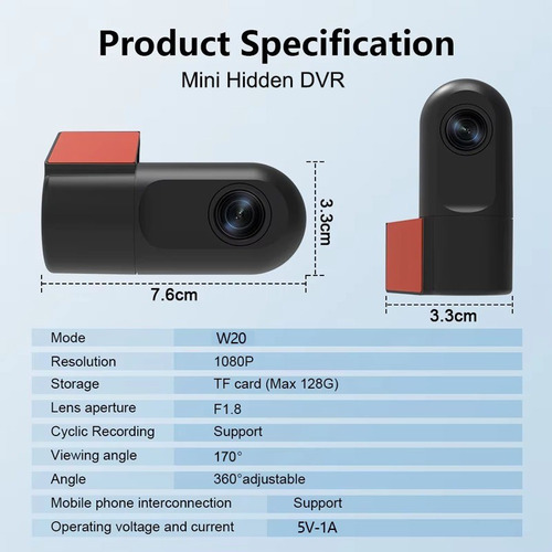 Cámara Auto 1080p Wifi: Dash Cam Con Visión Nocturna Y Dvr