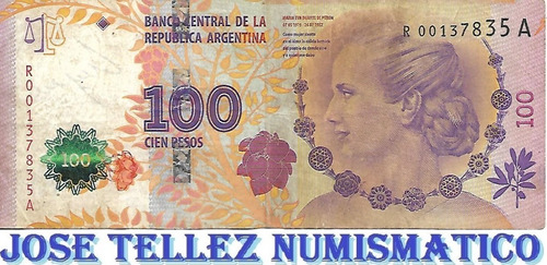 Bottero C003 $ 100 Evita Reposicion 1er Diseño Bueno Palermo