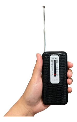 Radio Portatil Philips Fm Mw Analogica Bolsillo + Audifonos