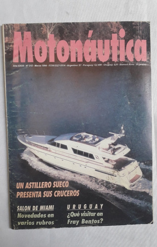 Revista Antigua ** Motonautica ** N° 310