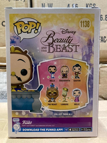 Cogsworth 1138 Beauty And The Beast Funko Pop Exclusive