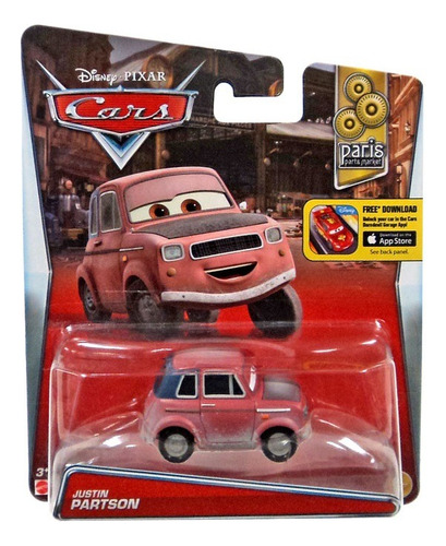 Disney Cars Justin Partson Tenho + De 300 Mod Cor Vermelho