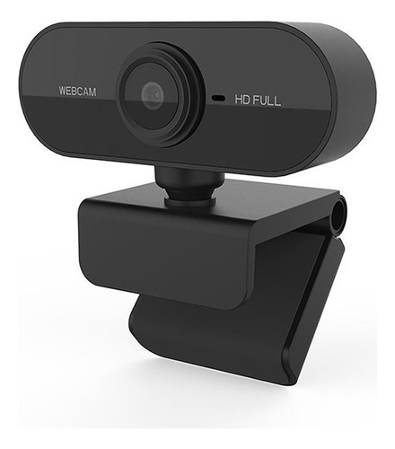 Full Hd 1080p Webcam Usb Mini Câmera De Visão 360º Microfone Cor Preto