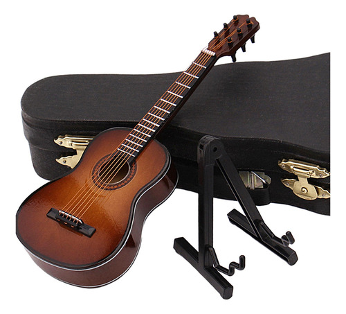 Guitarra Clásica Con Soporte Y Funda Para Escritorio De Ofic