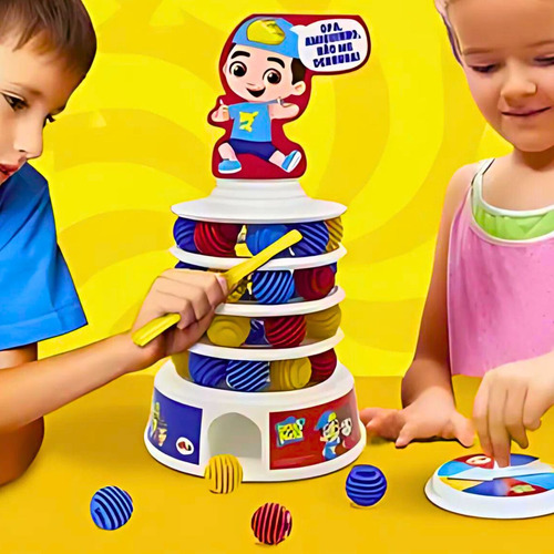 Jogo Avalanche Torre De Bolinhas Instáveis Luccas Neto Elka